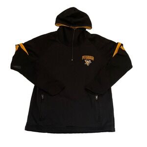 Pittsburgh Penguins Champion Women's Large NHL Black Pullover Hoodie Zip Pockets
